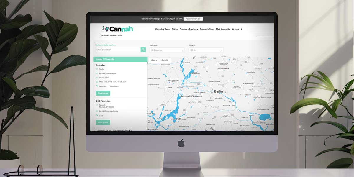 CannaZen auf Cannah.de: Cannabis Karte Deutschland
